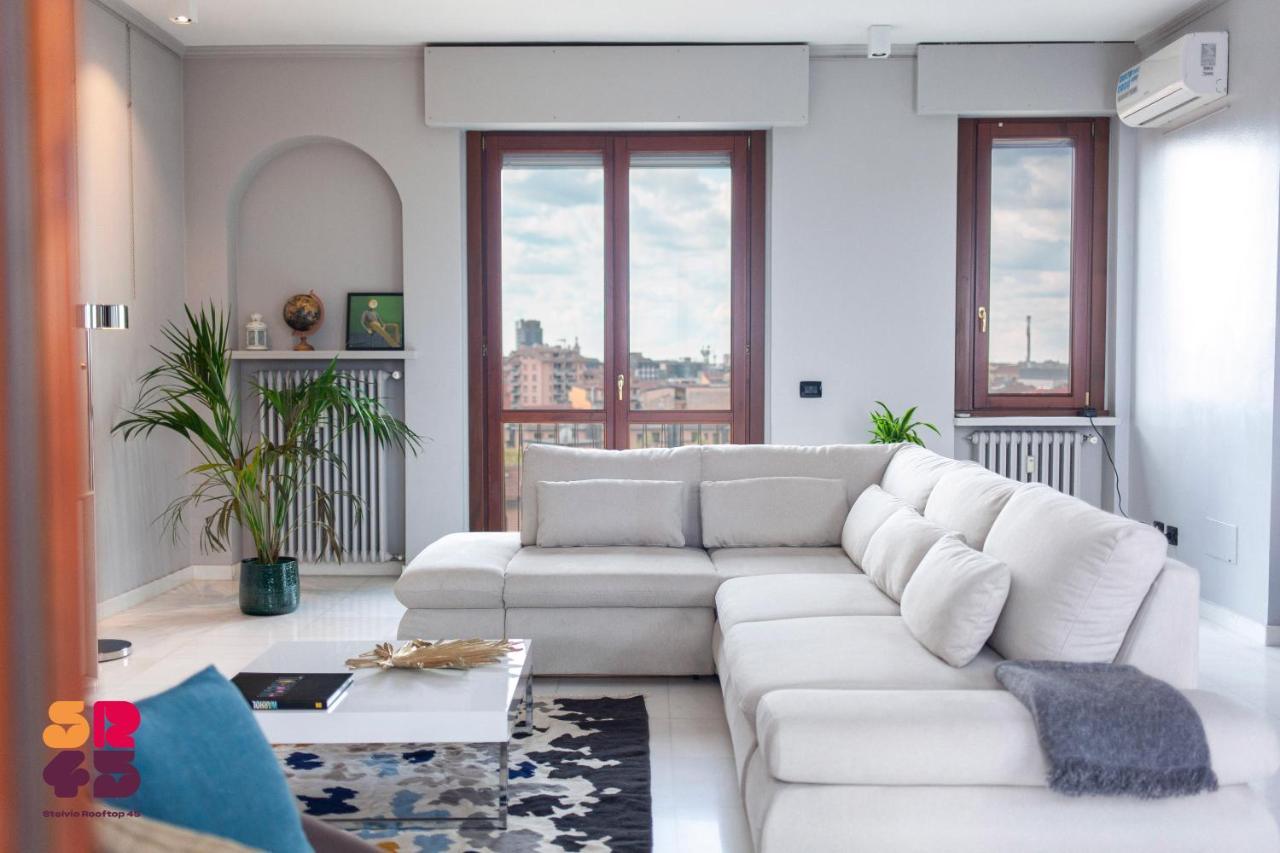 Stelvio Rooftop - Penthouse Skyline With Terrace And Jacuzzi Mediolan Zewnętrze zdjęcie