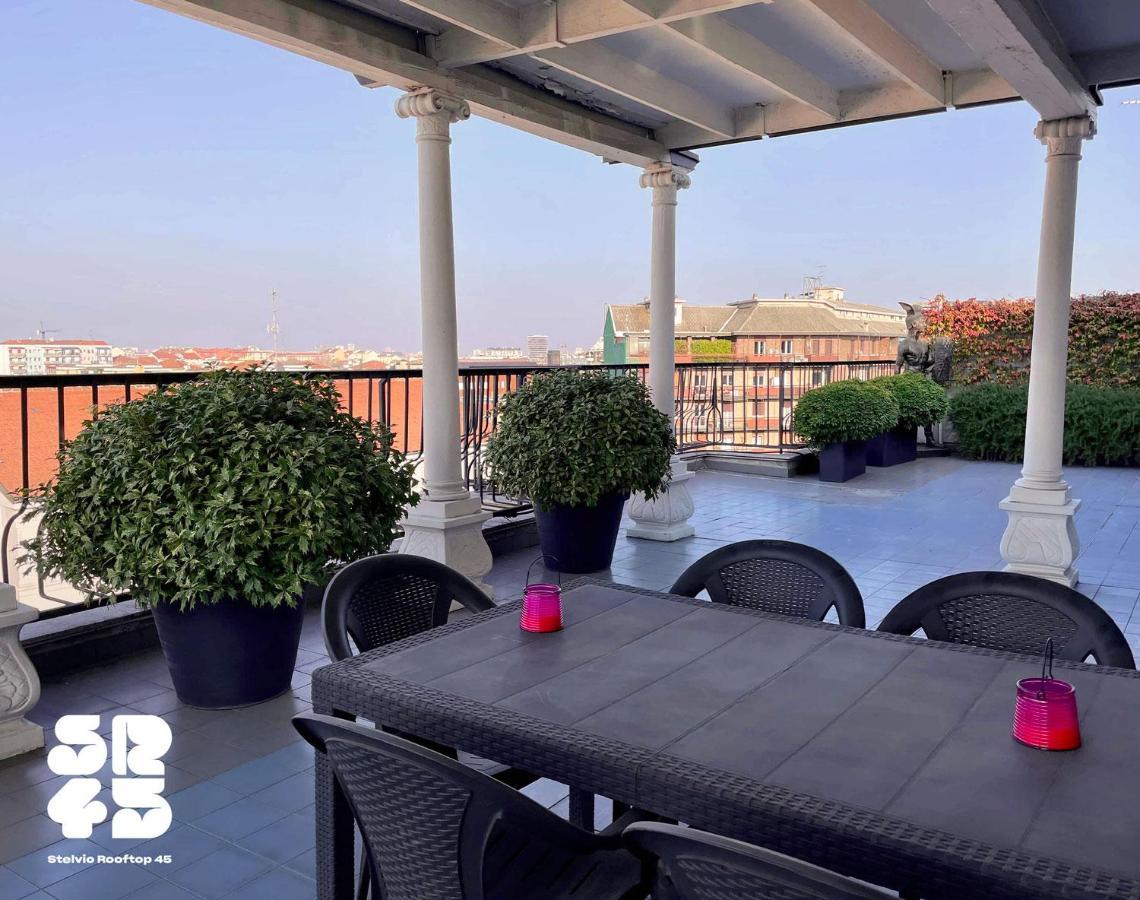 Stelvio Rooftop - Penthouse Skyline With Terrace And Jacuzzi Mediolan Zewnętrze zdjęcie