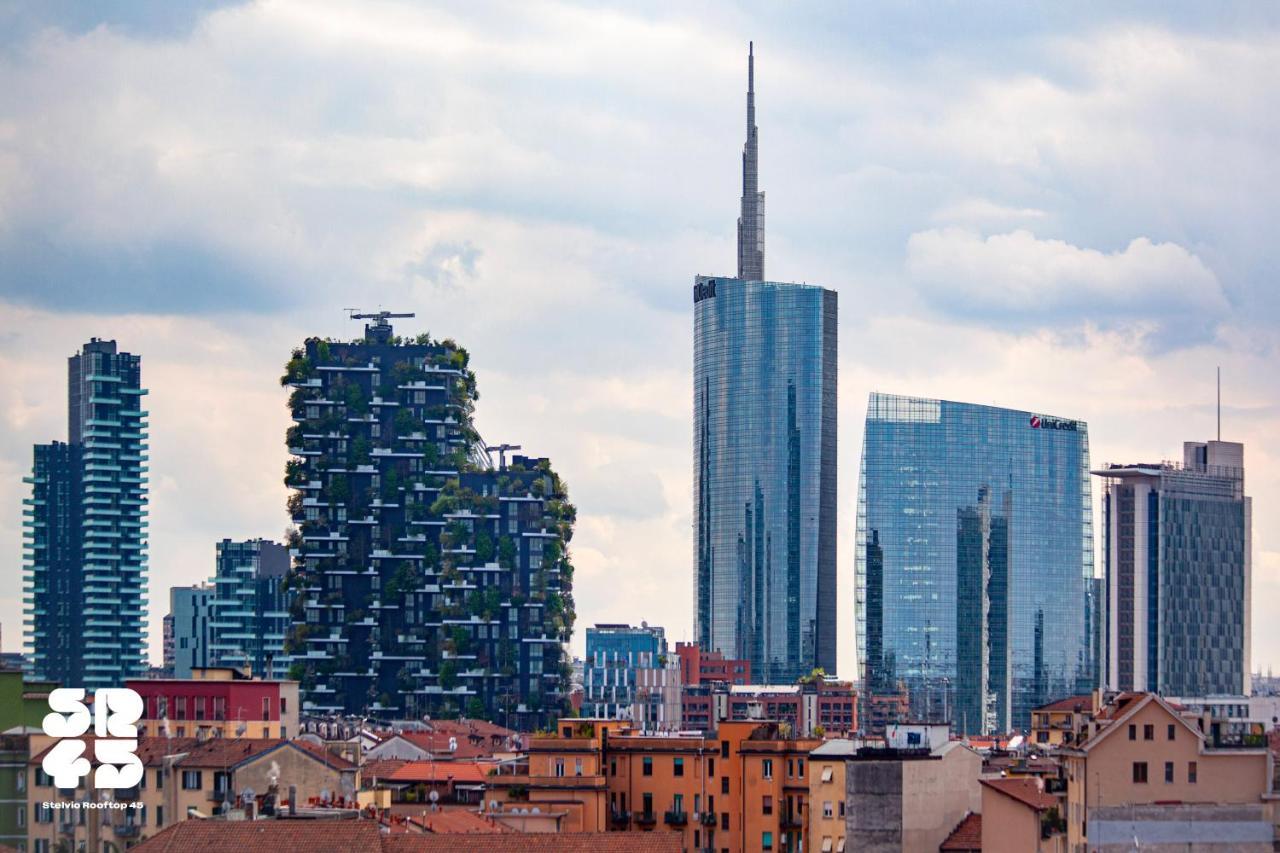 Stelvio Rooftop - Penthouse Skyline With Terrace And Jacuzzi Mediolan Zewnętrze zdjęcie