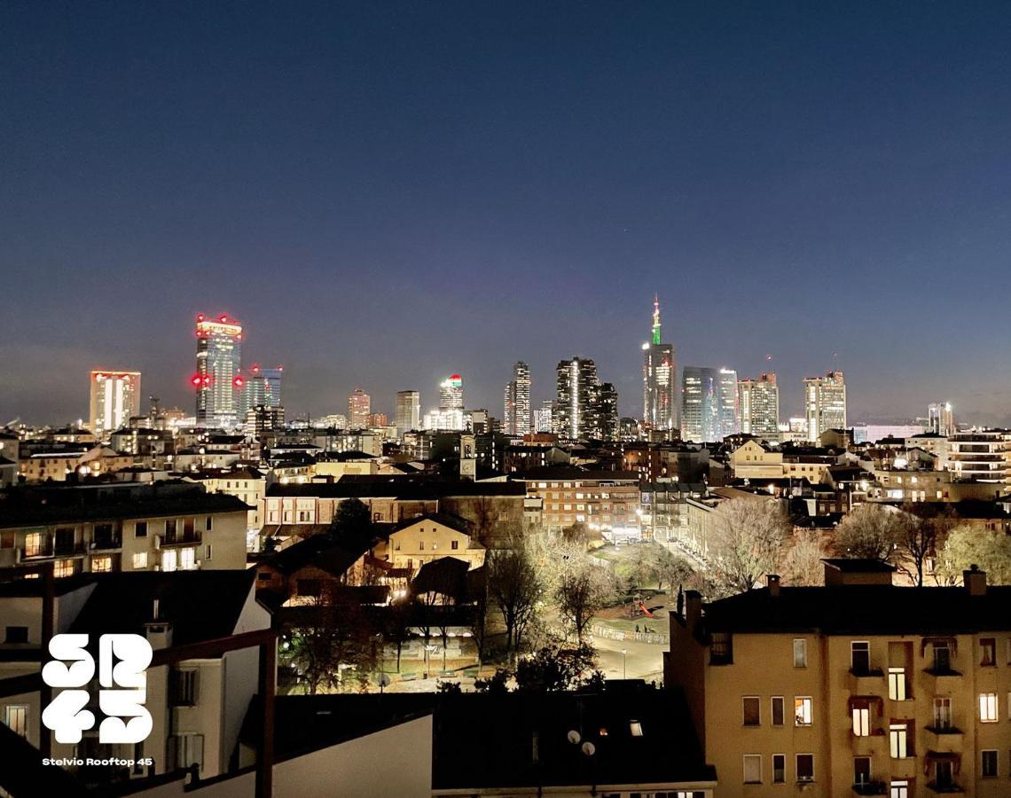 Stelvio Rooftop - Penthouse Skyline With Terrace And Jacuzzi Mediolan Zewnętrze zdjęcie